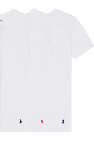 Ralph Lauren Slim Fit Cotton 3 Pack T-Shirt in .