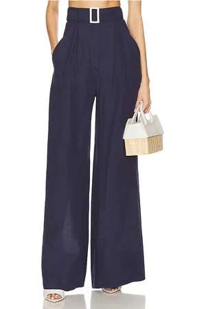 Matthew Bruch Wide Leg Pleated Pant in .