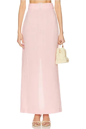 Matthew Bruch Belted Maxi Pencil Skirt in .