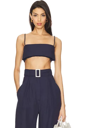 Matthew Bruch Structured Bandeau Crop Top in .