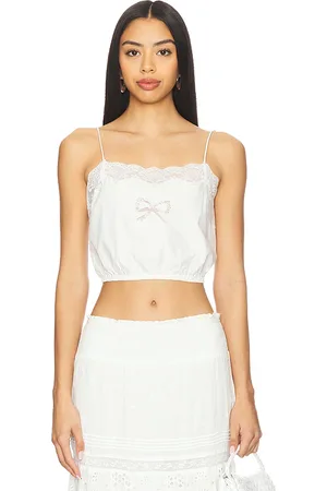 LOVESHACKFANCY Aliaya Top in .