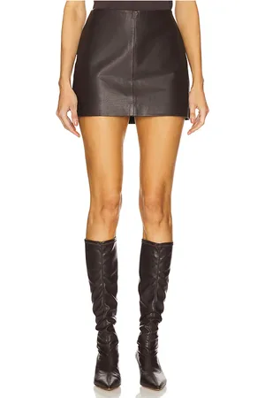 St Agni JUPE MINI EN CUIR in .