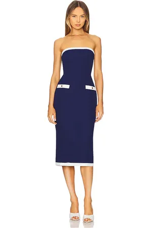 Amanda Uprichard Strapless Martini Midi in in .