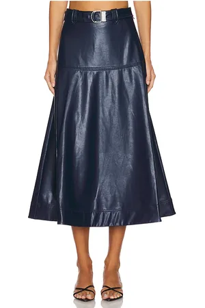Simkhai JUPE MIDI IMITATION CUIR MAYSON in .