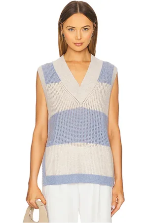 AUTUMN CASHMERE TOP SANS MANCHES in .