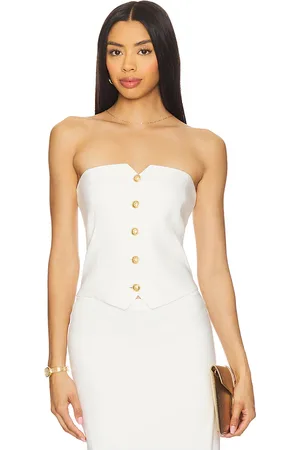 ALICE+OLIVIA Kelcey Vest Top in .