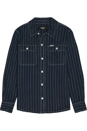 Deus Ex Machina Vacay Stripe Denim Shirt in .