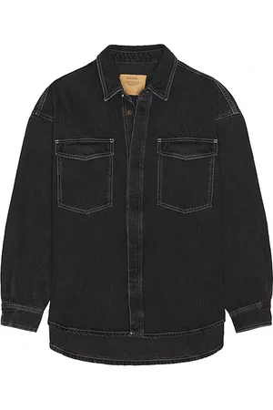 American Vintage Yopday-b Long Sleeve Denim Shirt in .