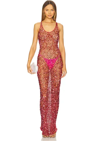 LAPOINTE Sequin Tank Gown in .