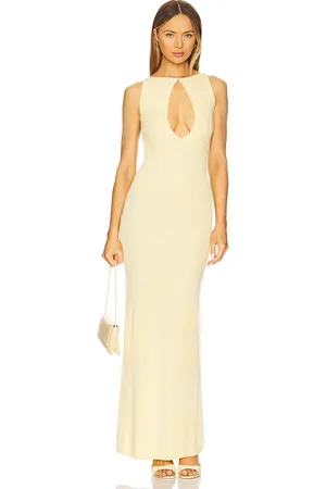 AYA MUSE ROBE MAXI AVEC DÉCOUPE FORME GOUTTE D