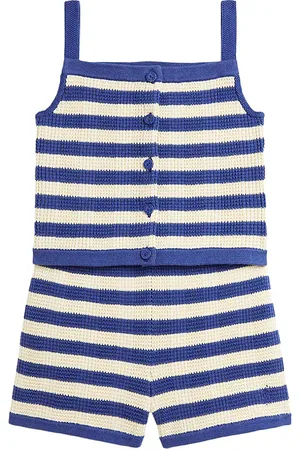 Ralph Lauren Kids Striped Sweater Tank Top With Matching Short in .