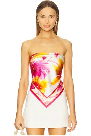 Retrofete TOP EN SOIE ALIVIA in Pink,Ivory.
