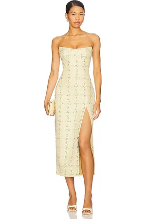 Amanda Uprichard ROBE MI-LONGUE IVY in .