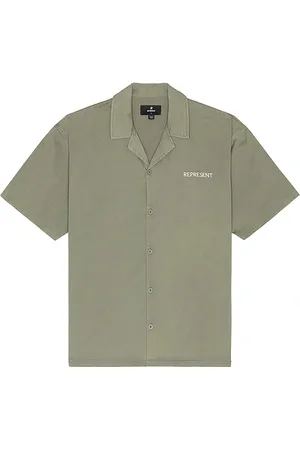 Represent Script Camp Collar Shirt in .