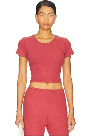 Leset Lauren Crop Slim Fit Tee in .