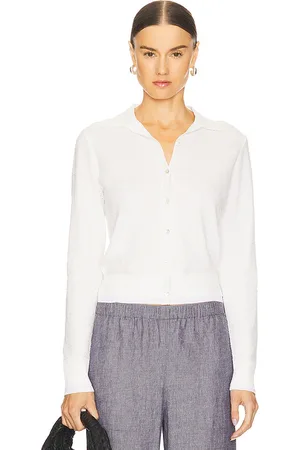 Vince Double Layer Mesh Cardigan in .