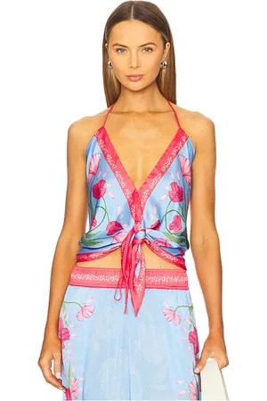 Agua Bendita X REVOLVE Harmony Blouse in Blue,Red.