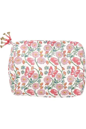 Pink Chicken Large Quilted Pouch in .