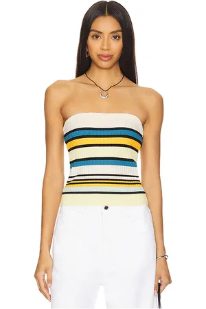 Solid The Bria Top in Yellow,Blue.