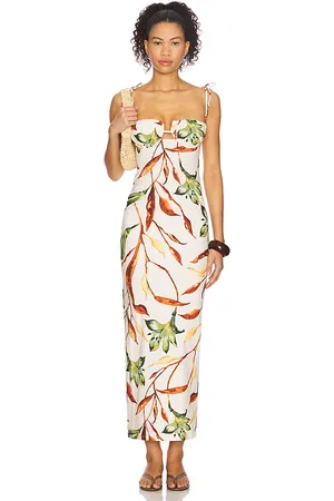 Montce ROBE CARACO LONGUE PETAL in .