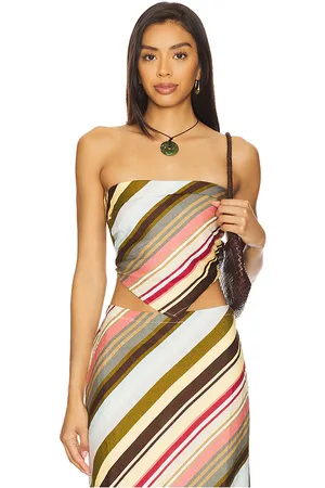 FAITHFULL THE BRAND BUSTIER ANTIBES in Brown,Olive,Baby Blue.