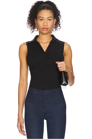 ALL THE WAYS Pattie Button Up Top in .