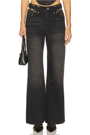 Marrknull Cutout Denim Trousers in .