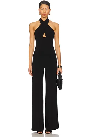 Norma Kamali Halter Straight Leg Jumpsuit in .
