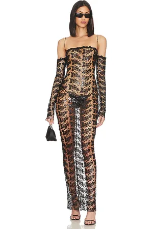 Ilkyaz Ozel ROBE MAXI OFF SHOULDERS in .