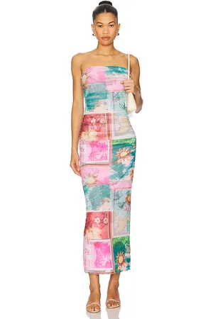 AFRM ROBE MARLO in Pink,Teal.