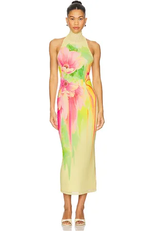 AFRM ROBE OLIMPIA in Yellow,Pink.