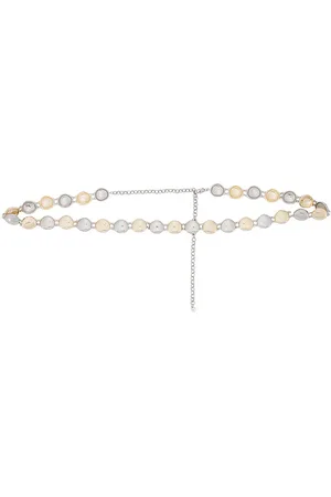 Ettika CEINTURE POLISHED PEBBLE MIXED METAL in Metallic Silver,Metallic Gold.