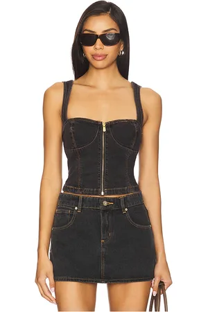 ABrand Cara Denim Top in .
