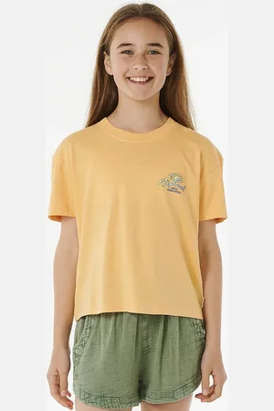 Rip Curl T-shirt fille à manches courtes Rolling Curl