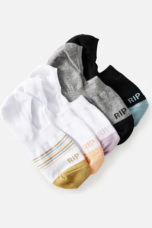 Rip Curl Paquet de 5 chaussettes invisibles