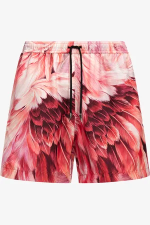 Roberto Cavalli Short De Bain Imprimé Plumange - Male Maillots De Bain S
