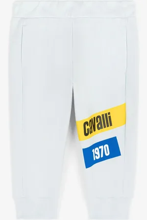 Roberto Cavalli Pantalon De Survêtement En Coton À Logo Imprimé - Male Prêt-à-porter 06m