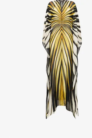 Roberto Cavalli Robe Maxi En Soie Imprimé Ray Of Gold - Female Robes De Jour 38