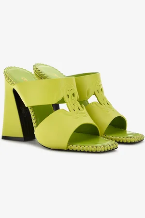 Roberto Cavalli Sandals With Monogram Mirror Snake - Female Sandales 36