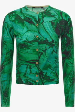 Roberto Cavalli Cardigan À Imprimé Malachite - Female Prêt-à-porter Xs