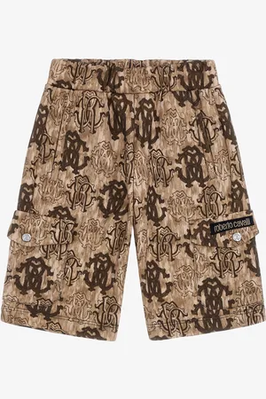 Roberto Cavalli 3d Monogram Print Shorts - Male Prêt-à-porter 10a