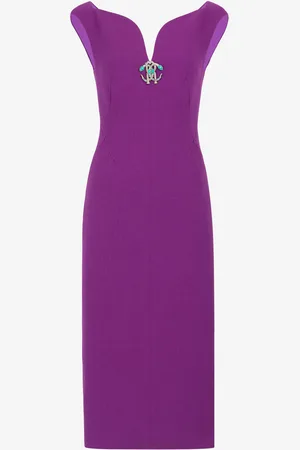 Roberto Cavalli Robe En Laine À Ornement Mirror Snake - Female Robes 38