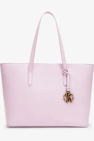 Roberto Cavalli Sac Shopping En Cuir Avec Breloque Rc - Female Sacs Cabas Unica