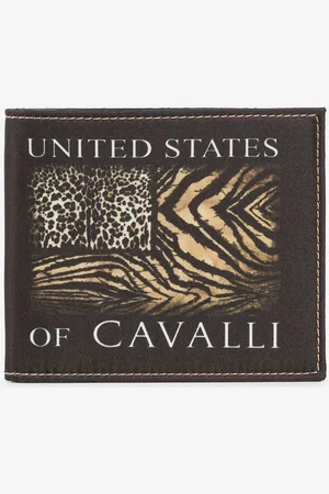 Roberto Cavalli Portefeuille À Imprimé Animalier Patchwork - Male Portefeuilles & Petite Maroquinerie Unica