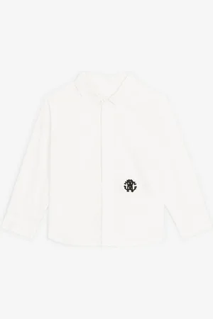 Roberto Cavalli Chemise En Coton À Broderie Rc Monogram - Male Prêt-à-porter 06m