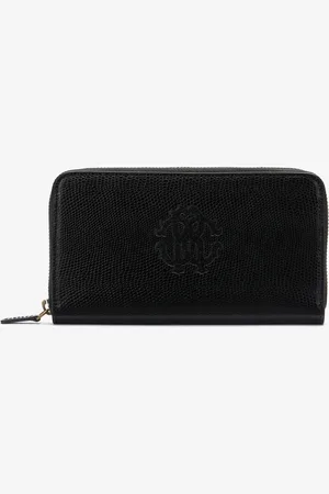 Roberto Cavalli Portefeuille En Cuir Avec Monogramme Rc - Woman Petits Articles En Cuir Unica