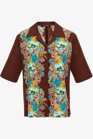 Roberto Cavalli Hawaii Silk Shirt - Female Blouses Et Tops 42
