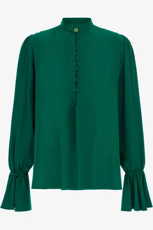 Roberto Cavalli Mandarin Collar Blouse - Female Blouses Et Tops 38