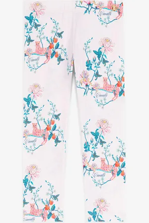 Roberto Cavalli Legging En Coton À Imprimé Floral - Female Prêt-à-porter 04a