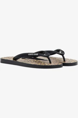 Roberto Cavalli Tongs Leopard - Female Mules 36